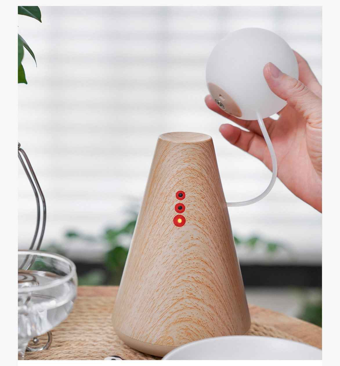 Magnetic Doll Lamp Rechargeable Wooden Base Night Light