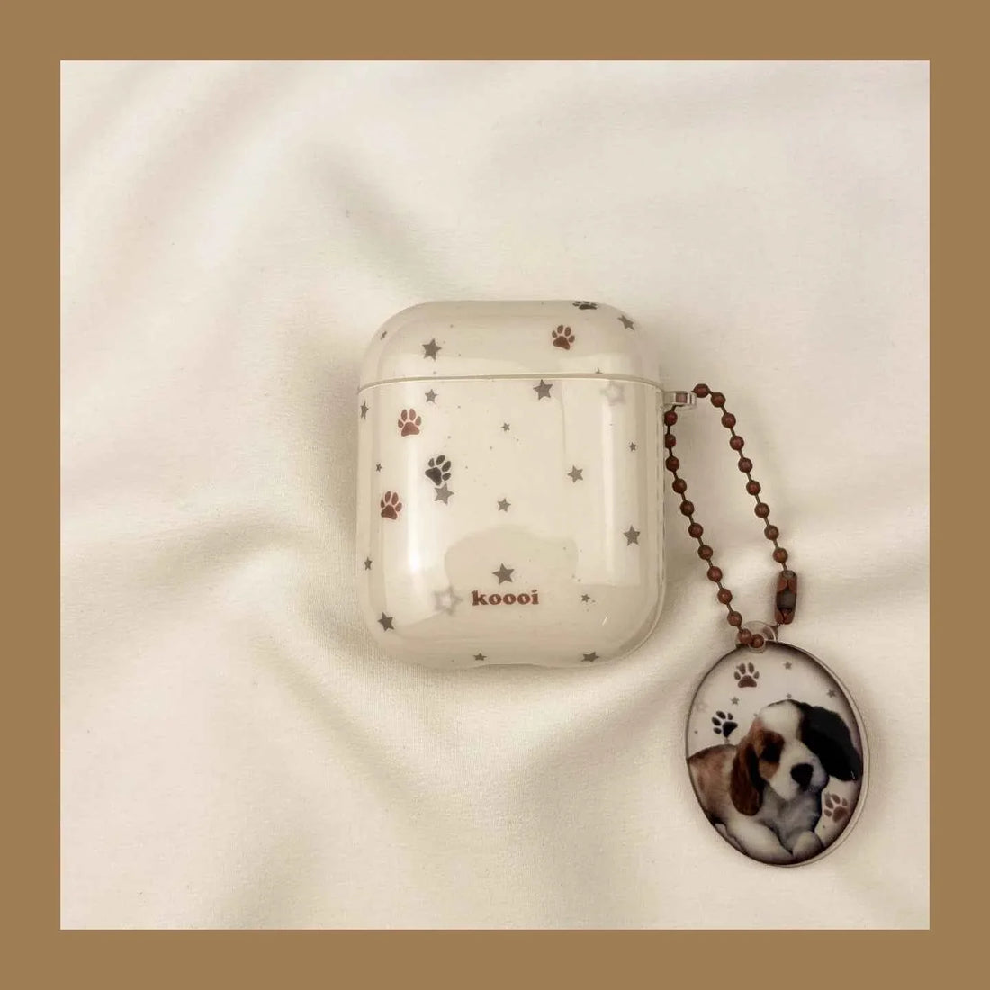 Star & Puppy Paw Print AirPods Case A