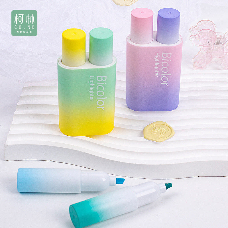 COLNK 2025 Highlighters 12 Color Eye-Protection with Soft Chisel Tips