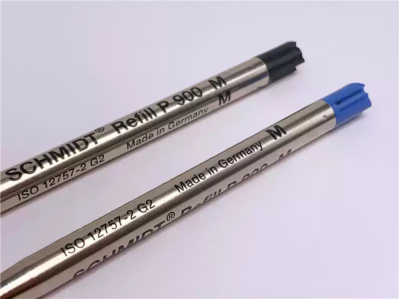 Schmidt Standard P900 M Ballpoint Pen Refill Black/Blue 2 Pack