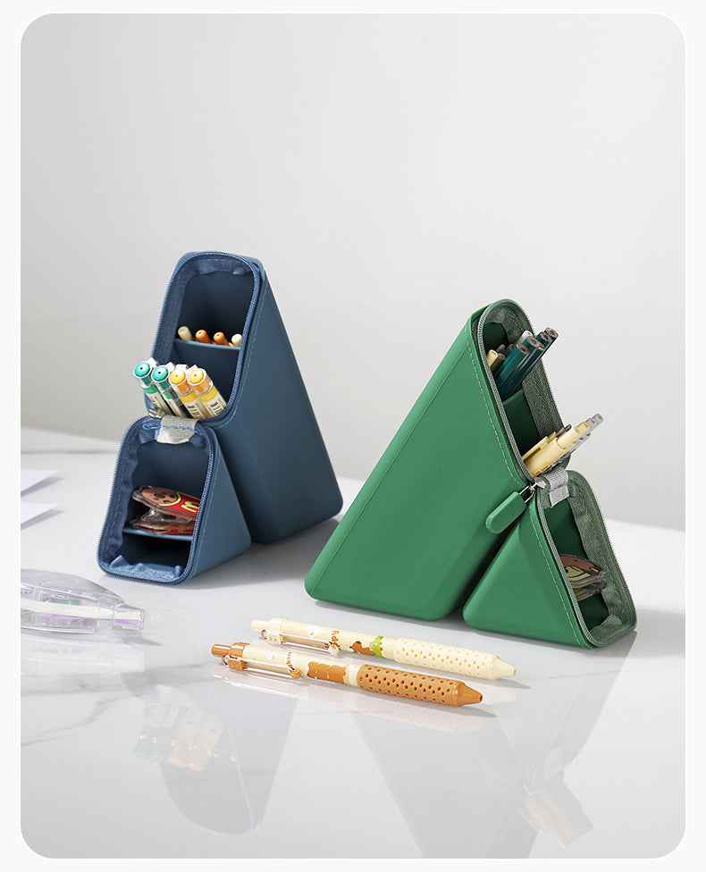 Silicone Pencil Case Pouch – Expandable Standing Organizer
