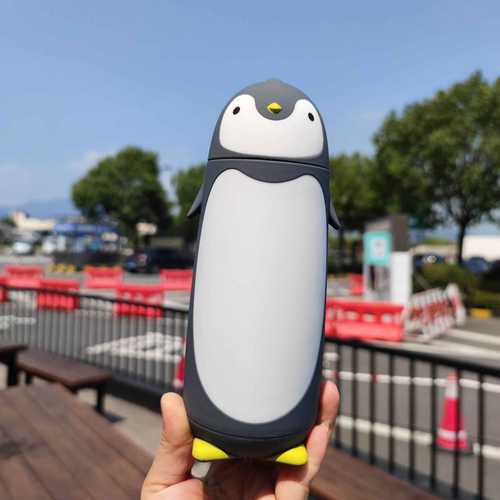 Penguin Stainless Steel Vacuum Insulated Tumbler 280ML Grey