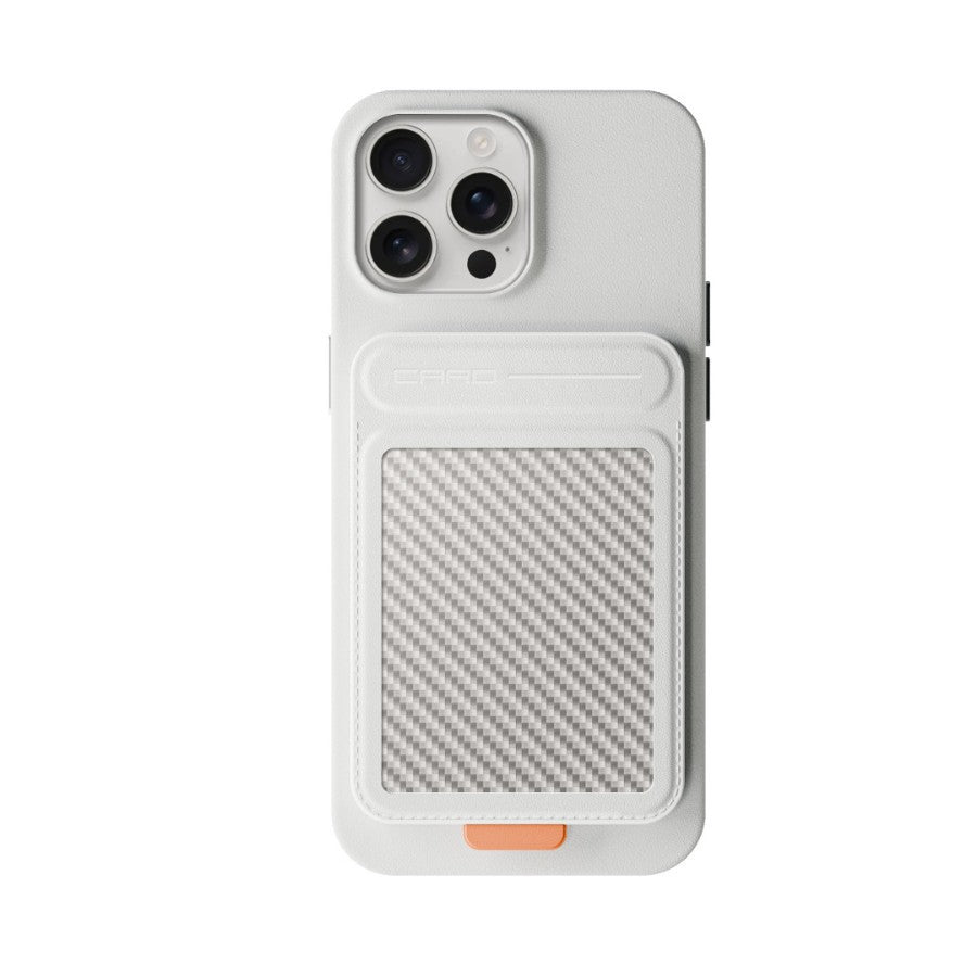 MagSafe Carbon Fiber Card Holder Wallet Magnetic iPhone Stand