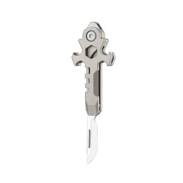 Titanium Multi-Tool EDC Bottle Opener Box Cutter M3/M4 Wrench
