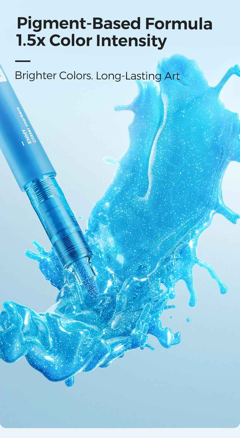 ENMY 12 Colors Outshiner Glitter Markers Pen