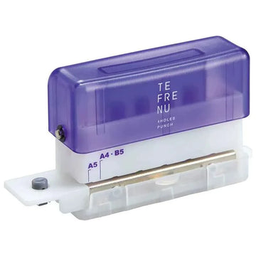 King Jim TEFRENU 4 Hole Paper Punch Purple