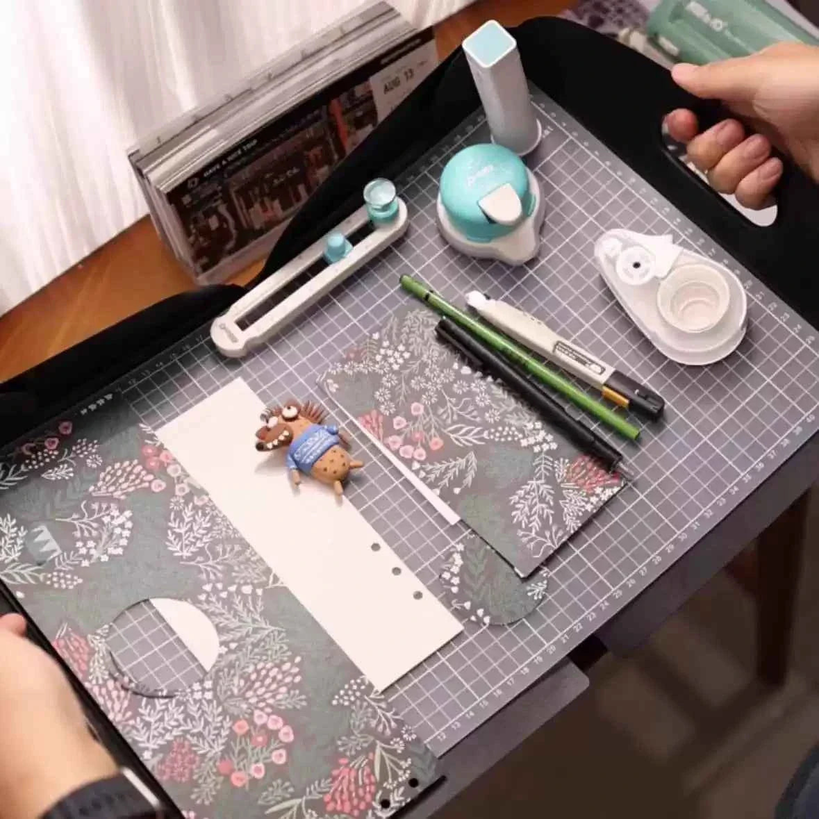 Nakabayashi Art Craft Mat with A3 Folding Cutting Mat,2 Pack