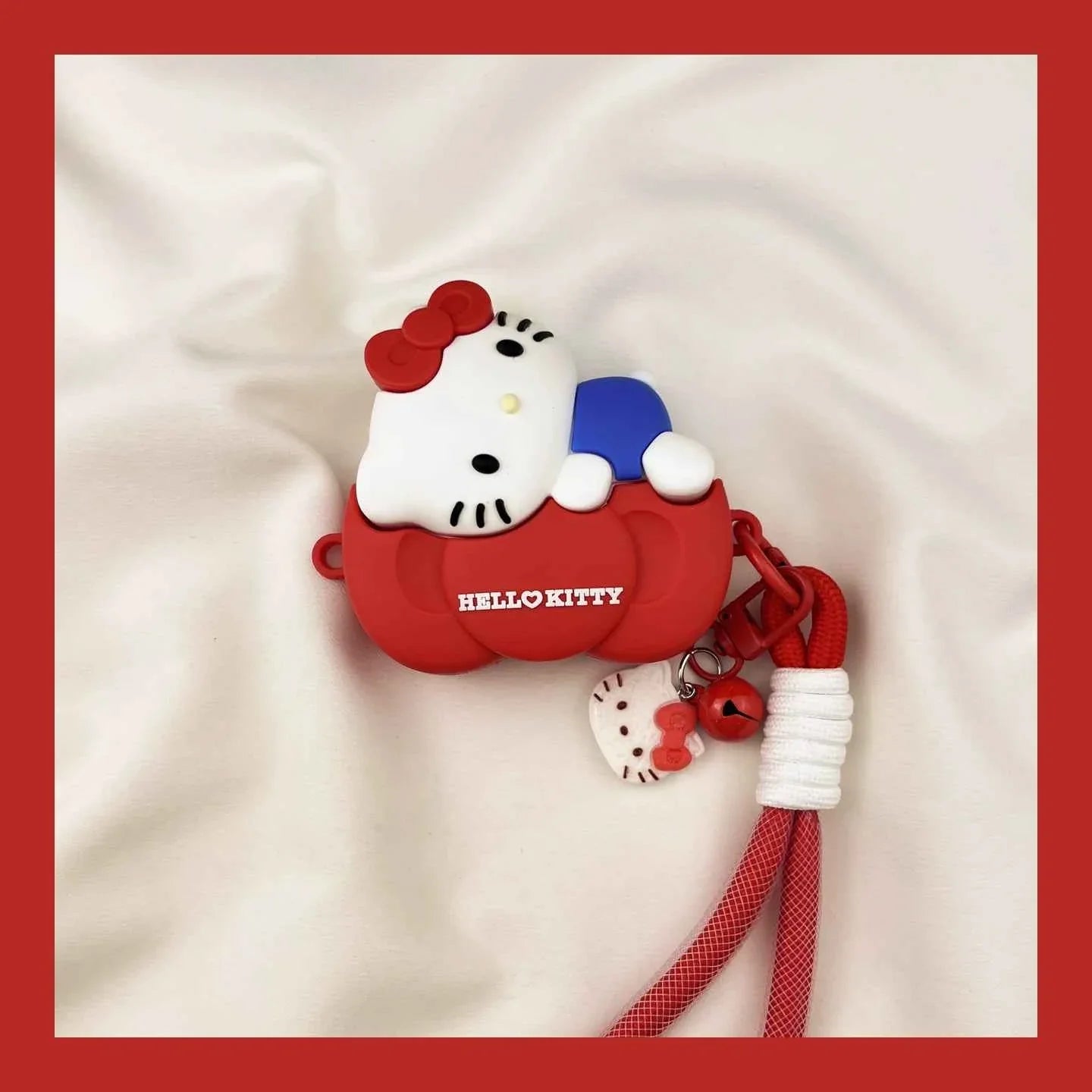 Cute Cartoon Bow Hello Kitty Apple AirPods Case C