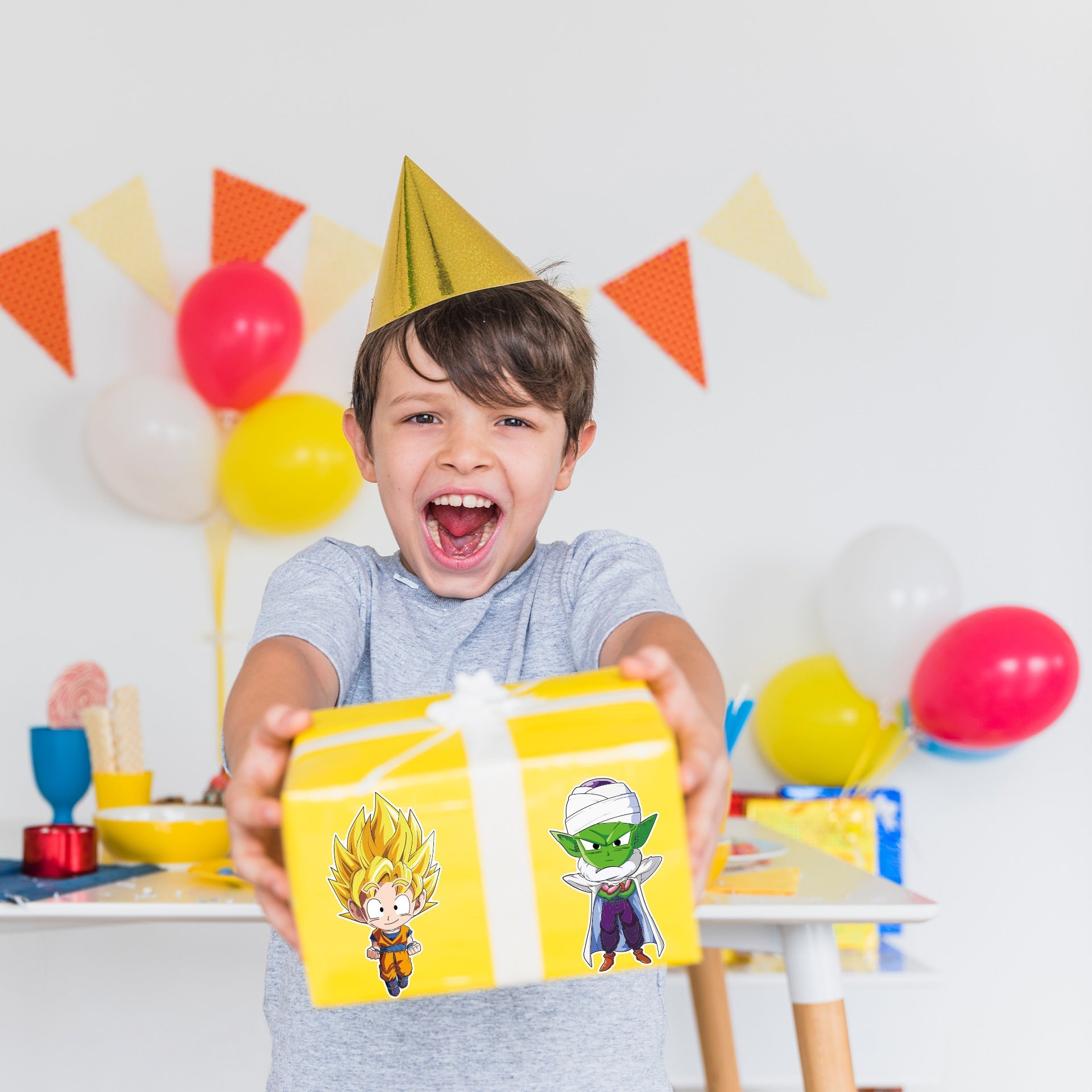 Make a Face Dragon Ball Q Anime Stickers for Kids 32 Sheets