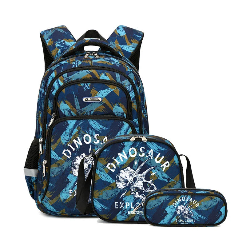 School Backpack Pencil Lunch Bag 3in1 for Boys and Girls Kids 10