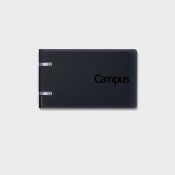 KOKUYO A7 Two-Hole Mini Loose-Leaf Notebook, 40 Pages Black