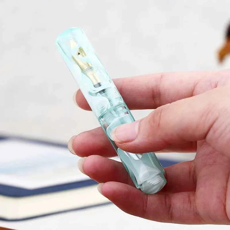 MAJOHN WANCAI Mini Pocket Resin Fountain Pen – 0.5mm Iridium Nib Daydream