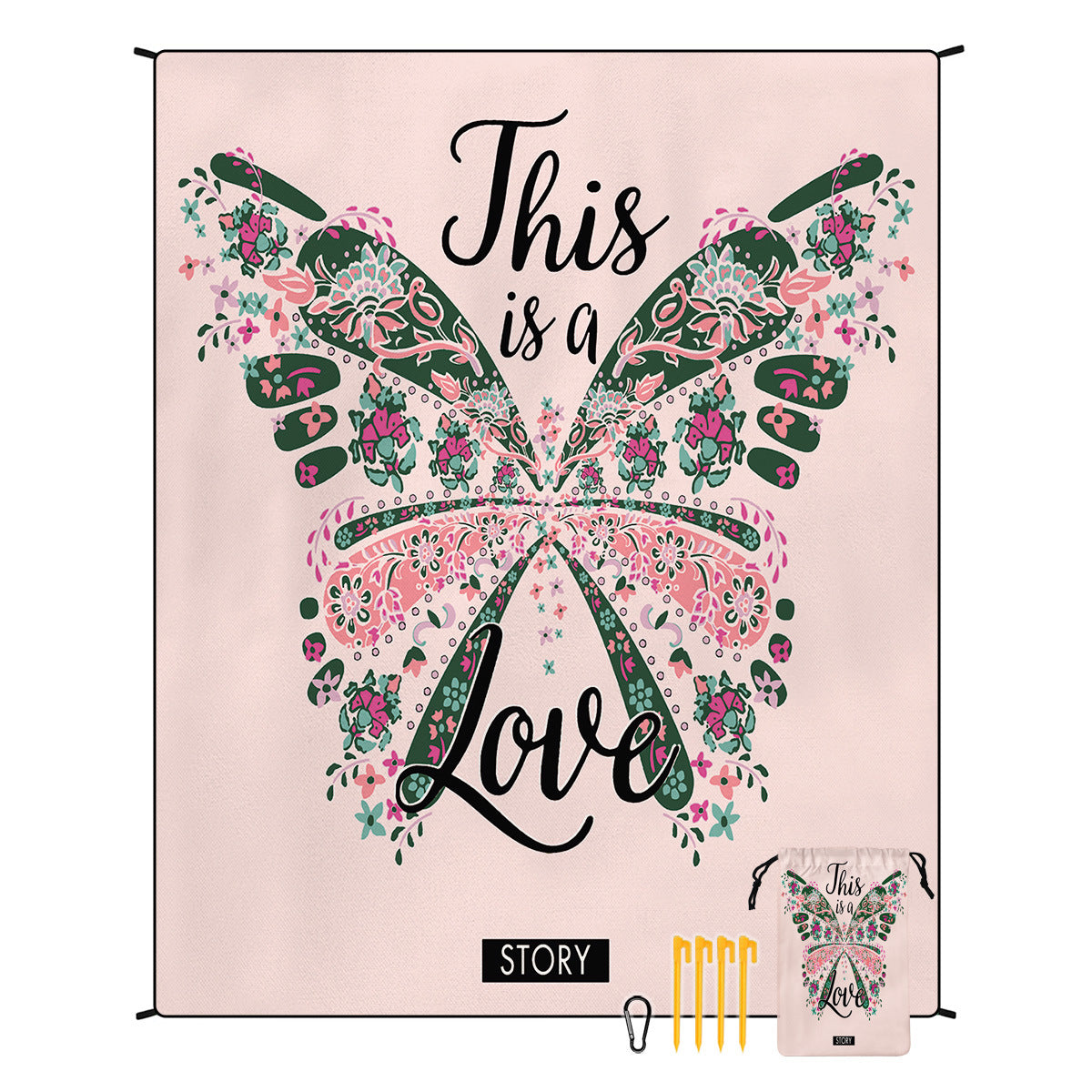 Bohemian Beach Mat & Outdoor Picnic Blanket – Waterproof 220 x 180cm