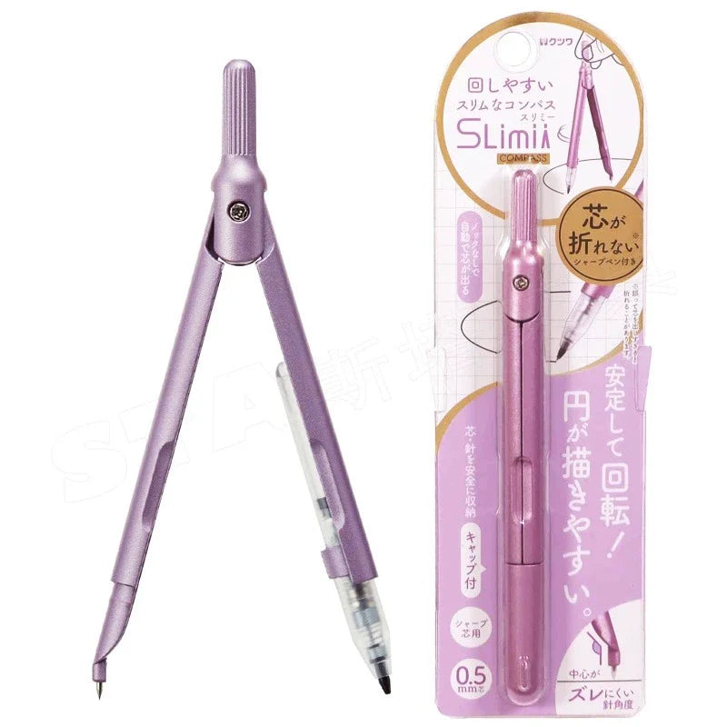Kutsuwa Slimy Compass with Mechanical Pencil 0.5 mm Purple