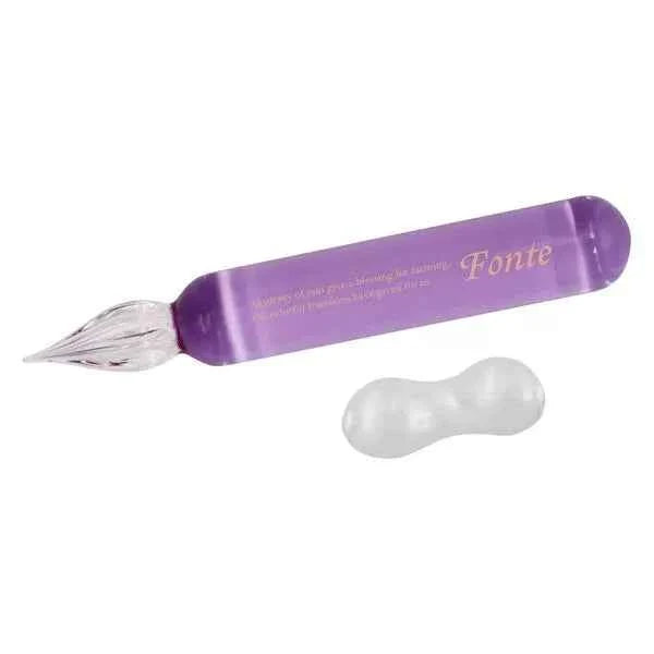 Komamono Lab Fonte Mini Glass Dip Pen with Pen Rest Purple