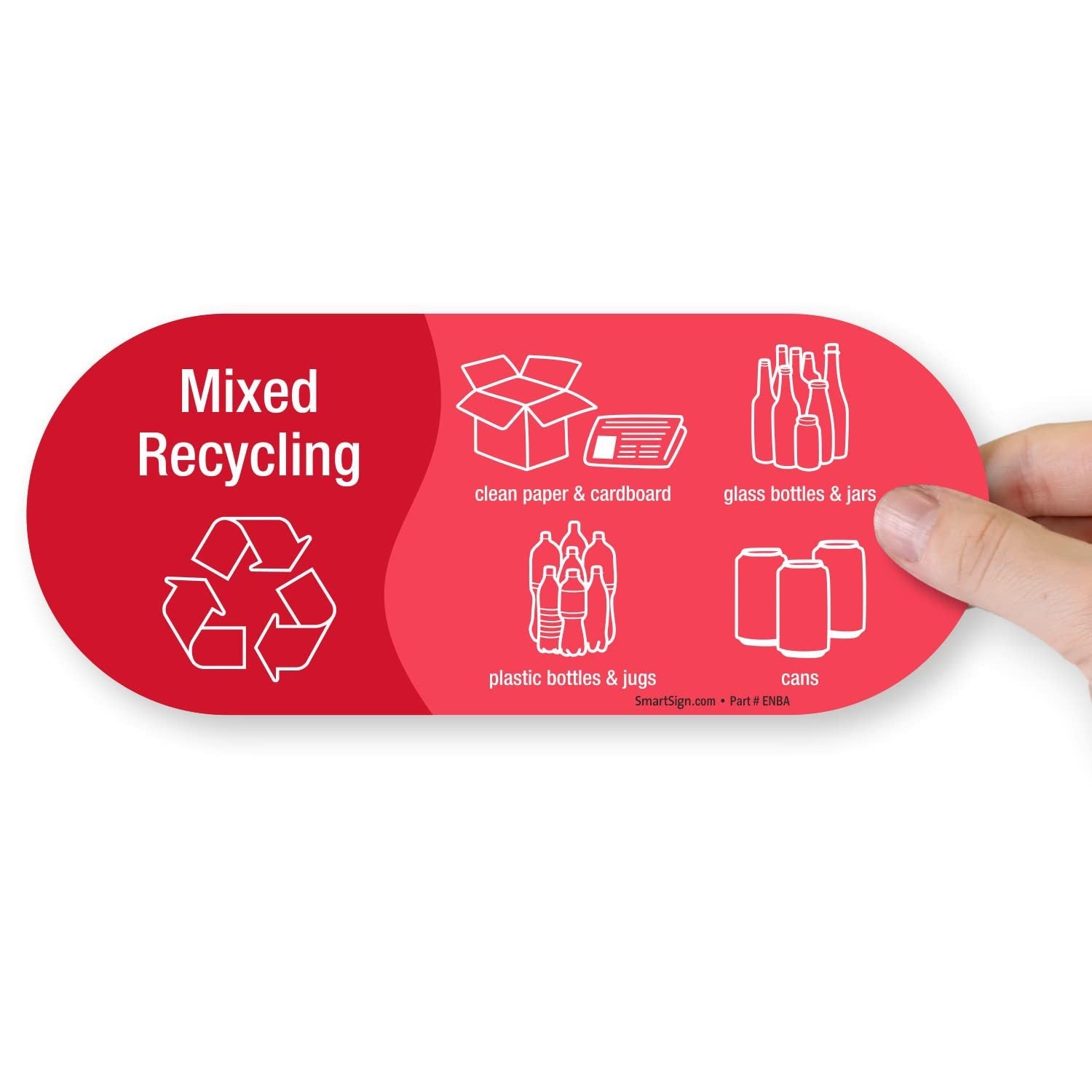 20PCS Mixed Recycle Stickers for Trash Bins for Home Office