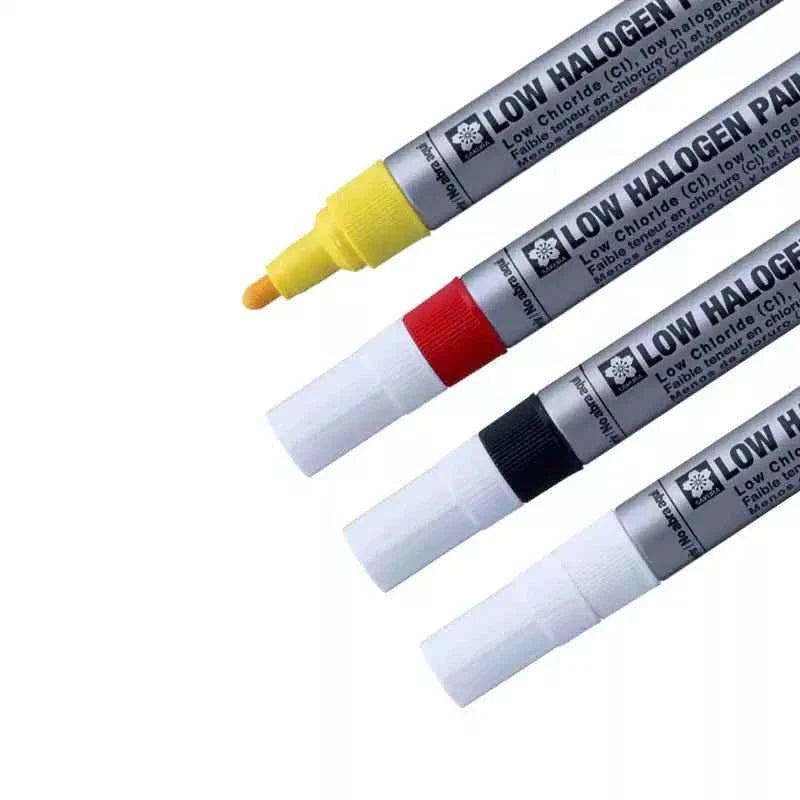 SAKURA Low Halogen Paint Marker Industrial Pen 3 Pack