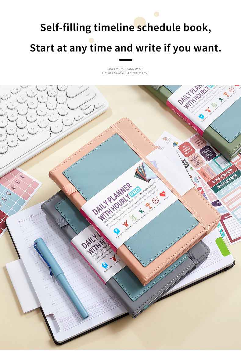 Daily Planner with Hourly PRO Schedule & to-do List – A5