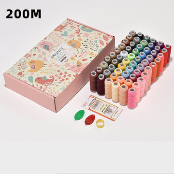 402 Colorful Polyester Hand Sewing Thread Set – 60 Colors, 200m Per Spool