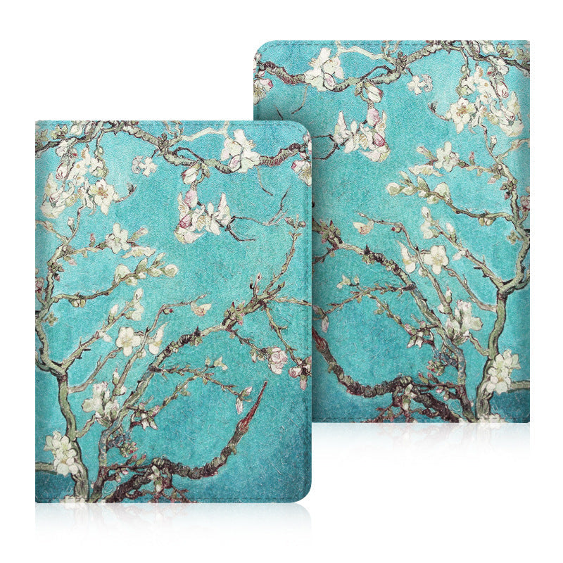 Kindle Paperwhite 11th 6.8 inch Case Cover with Stand Hand Strap Flower