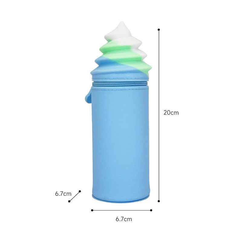 Eco-Friendly Silicone Ice Cream Pen Holder Blue