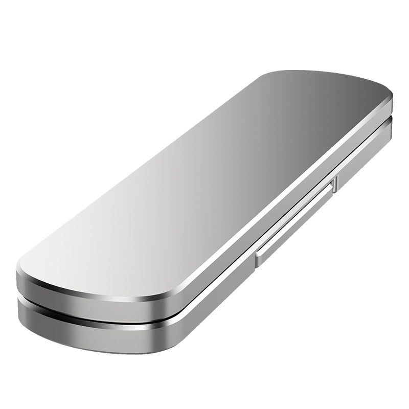 360 °Rotating Foldable Aluminum Alloy Mobile Phone Holder Silver