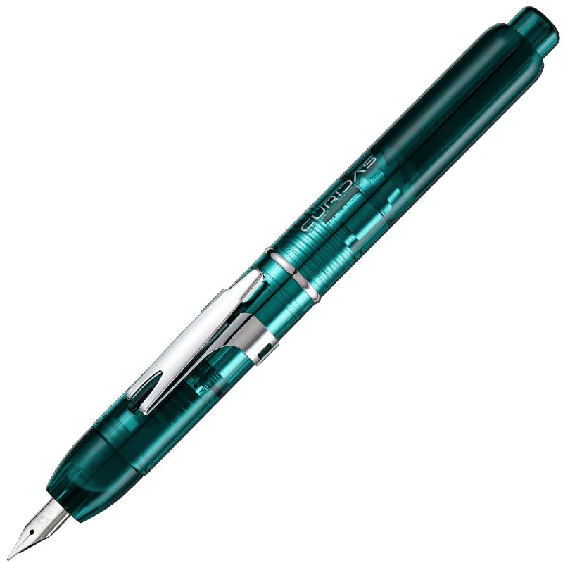 Platinum Curidas Knock-Type Fountain Pen Urban Green
