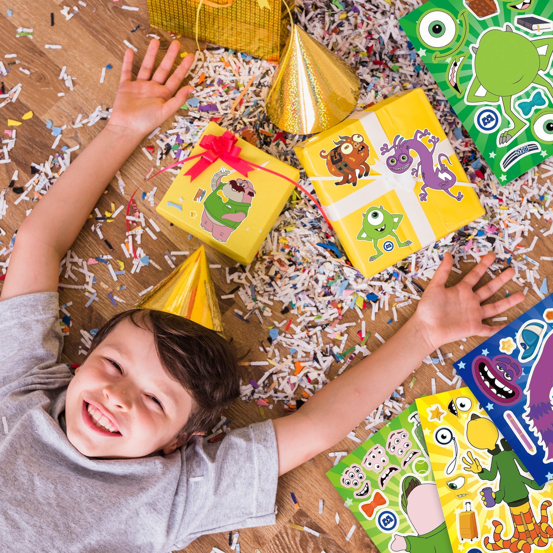 Make a Face Monsters University Stickers for Kids 32 Sheets