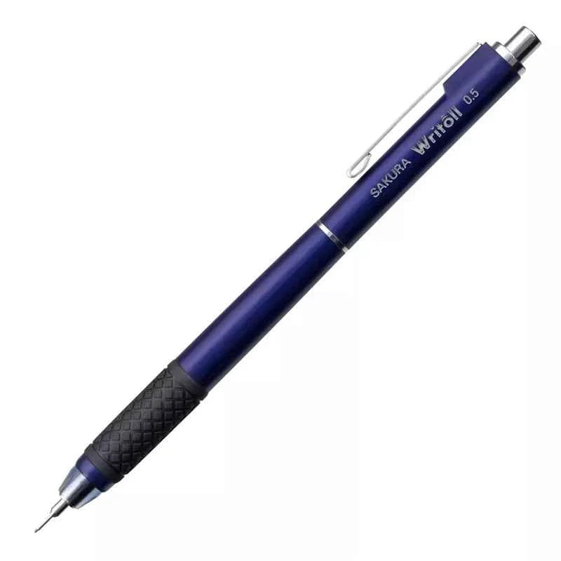 Sakura Writoll Double Knock Mechanical Pencil 0.3mm/0.5mm 0.5MM Dark Blue