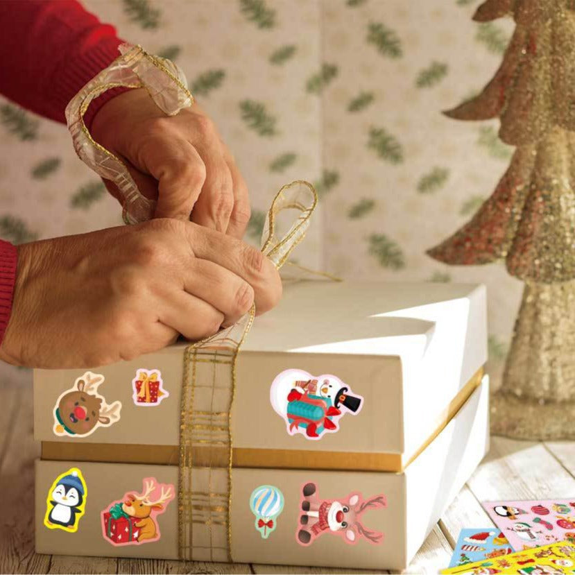 Make a Face Santa Claus Stickers for Kids 24 Sheets