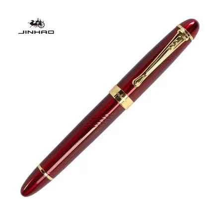 Jinhao X450 Fountain Pen Medium Nib Spiral Red