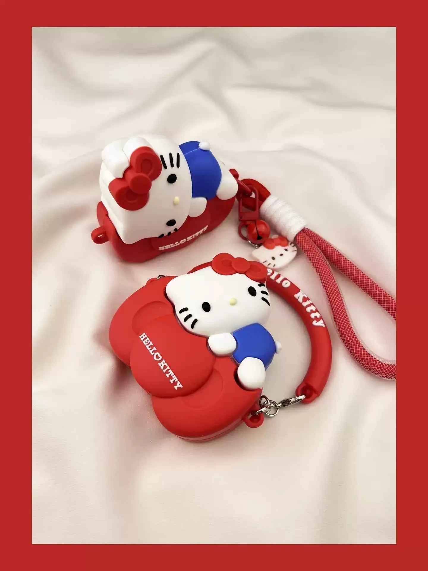 Cute Cartoon Bow Hello Kitty Apple AirPods Case