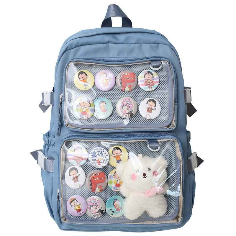Ita Bag Pin Display Backpack with Insert Blue