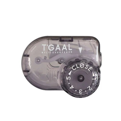 KUTSUWA Hi LiNE T'GAAL Angle Adjustable Pencil Sharpener Transparent Black