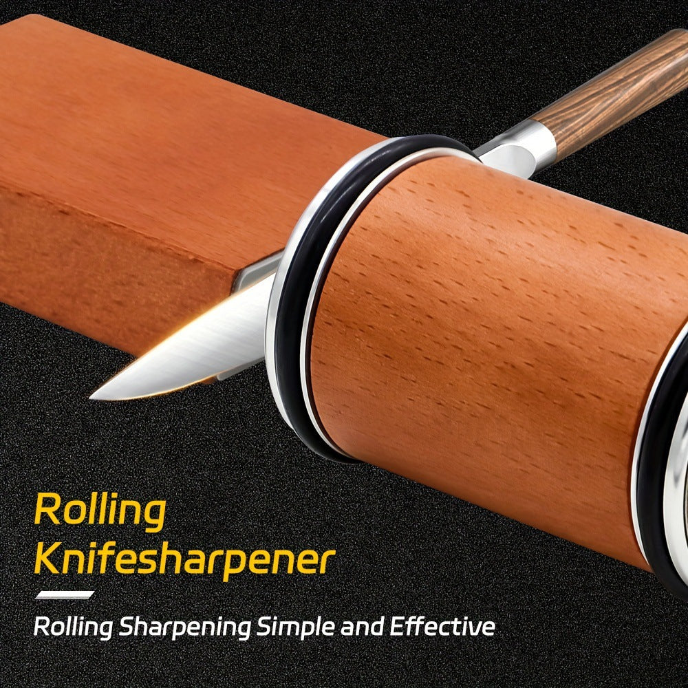 Rolling Knife Sharpener | Aluminum Alloy Carbide Roller Sharpening Stone