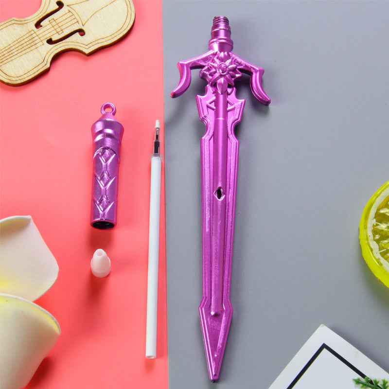 12 Pack Ancient Sword Plastic Gel Ink Pens Set