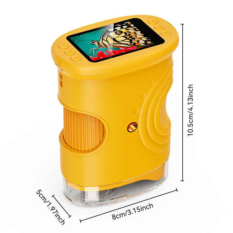 1000X Handheld Digital Microscope for Kids Yellow
