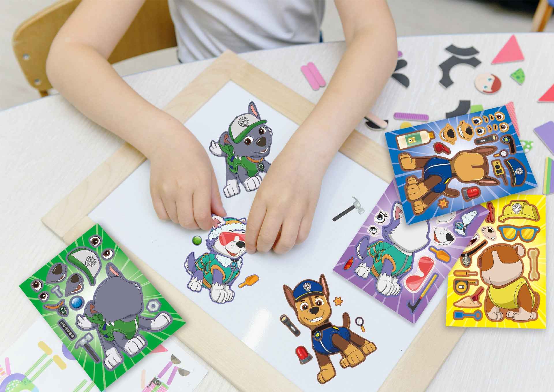 32 Sheets PAW Patrol Make a Face DIY Stickers for Kids