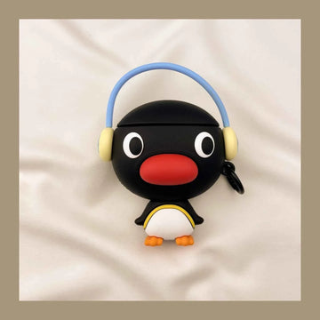 Pingu Penguin Wearing Headphones AirPods Case A