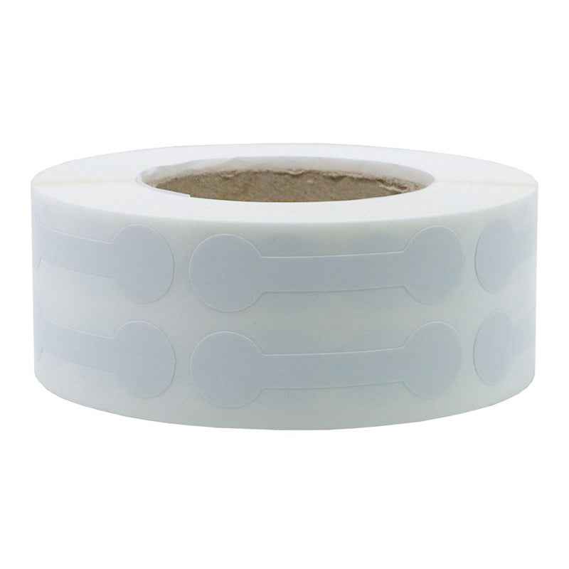 1500pcs Barbell Jewelry Price Tags White Kraft Paper Stickers
