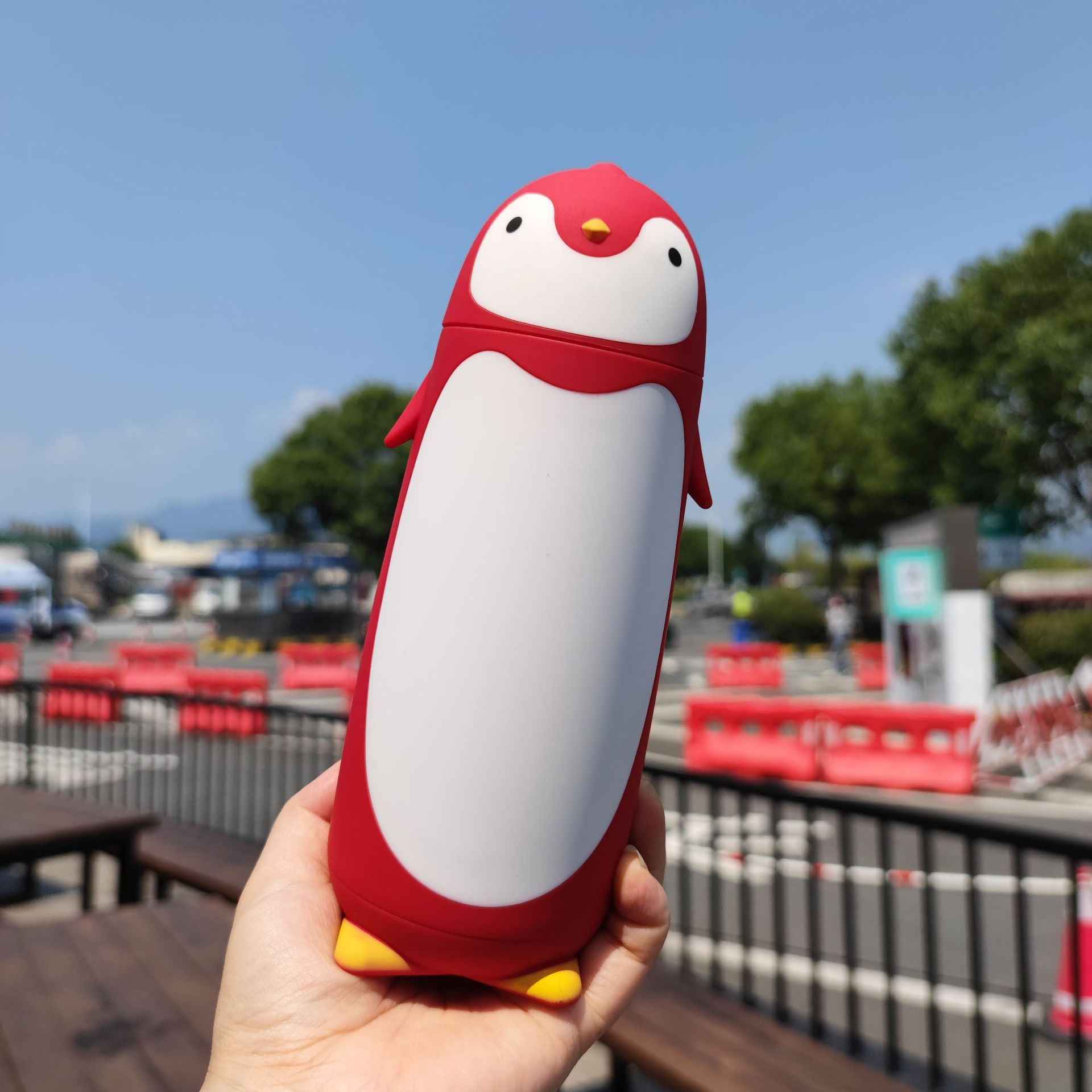 Penguin Stainless Steel Vacuum Insulated Tumbler 280ML Red