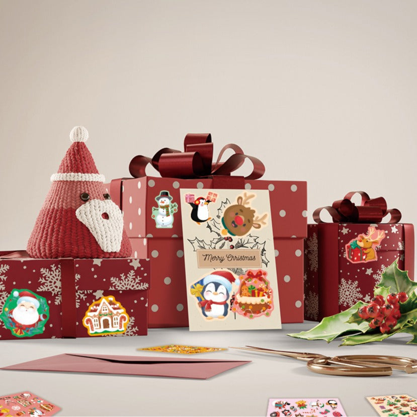 Make a Face Santa Claus Stickers for Kids 24 Sheets