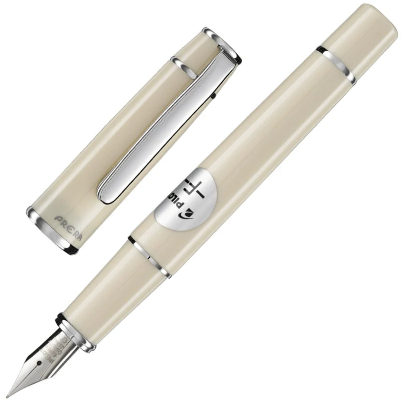 Pilot Prera Fountain Pen Solid Color Body Ivory White