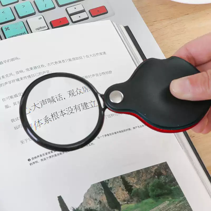 Japan Pocket Folding Magnifier 3X Handheld Reading Magnifying Glass