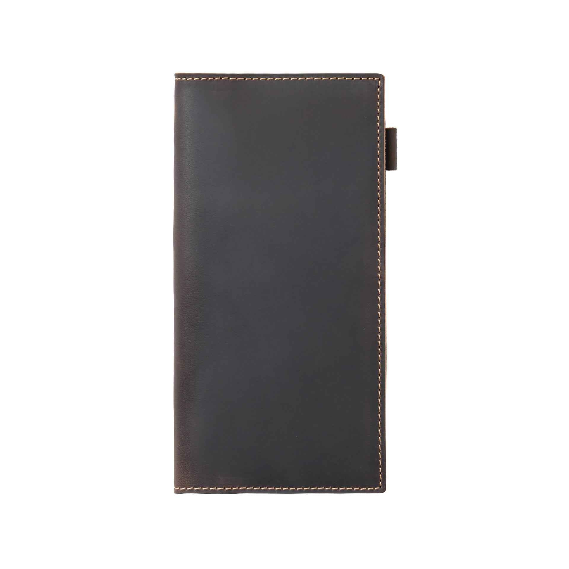 Leather Weeks Planner Cover with Refill – Cowhide Notebook Sleeve Coffee