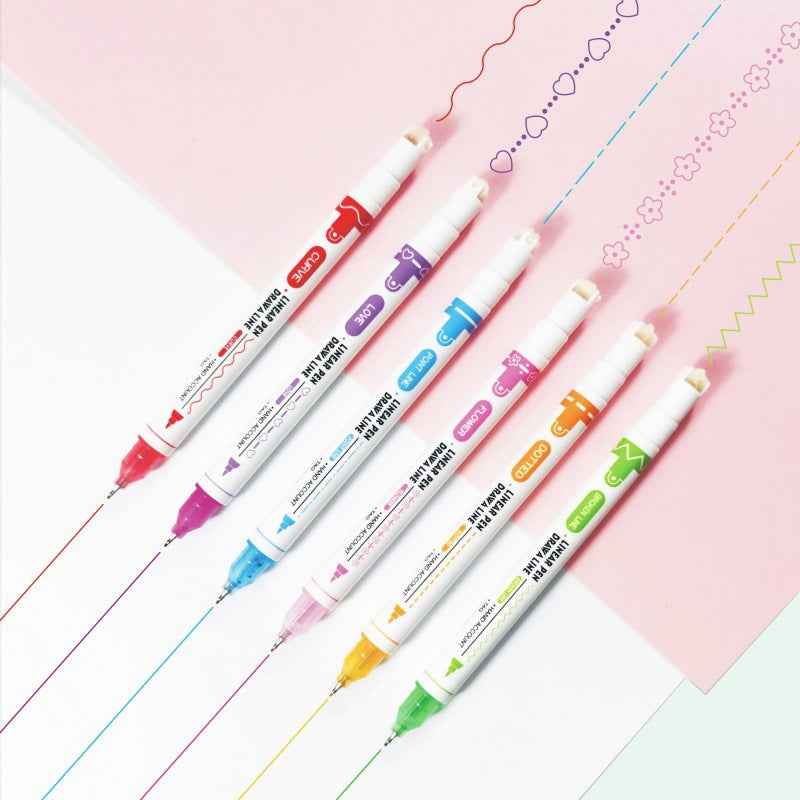 8PCS Curve Highlighter Flair Pens for Writing Journaling