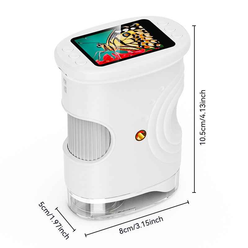 1000X Handheld Digital Microscope for Kids White