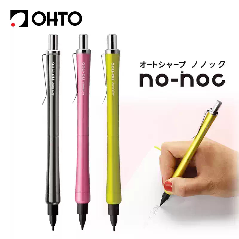 OHTO NO-NOC 0.5mm Auto Lead-Advance Mechanical Pencil - Japanese Non-Knock Drafting Pencil