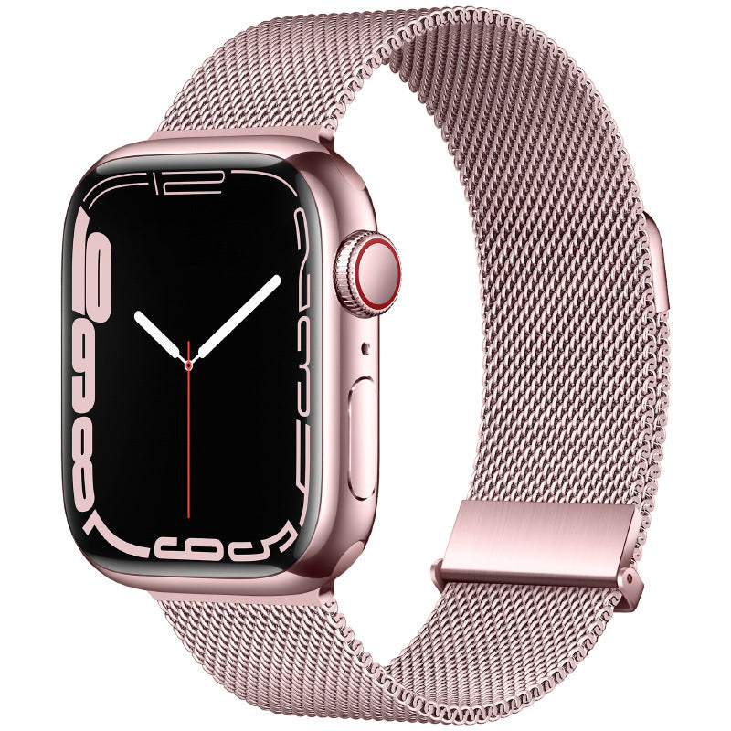 Apple Watch Two-Piece Double Magnetic Stainless Steel Metal Strap
