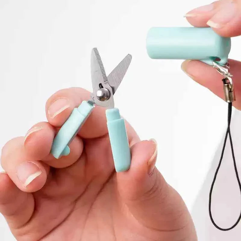 Sun-Star Stickyle Mini Portable Scissors with Strap